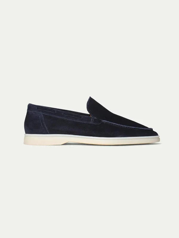 Homer - Navy Suede Loafers