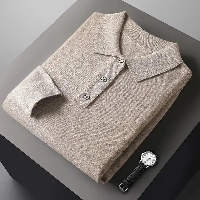 Lawrence - Long Sleeve Polo cashmere