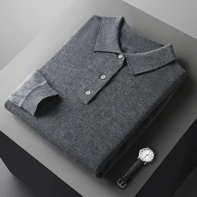 Lawrence - Long Sleeve Polo cashmere