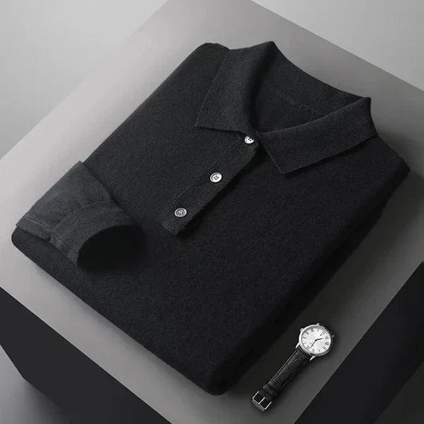 Lawrence - Long Sleeve Polo cashmere