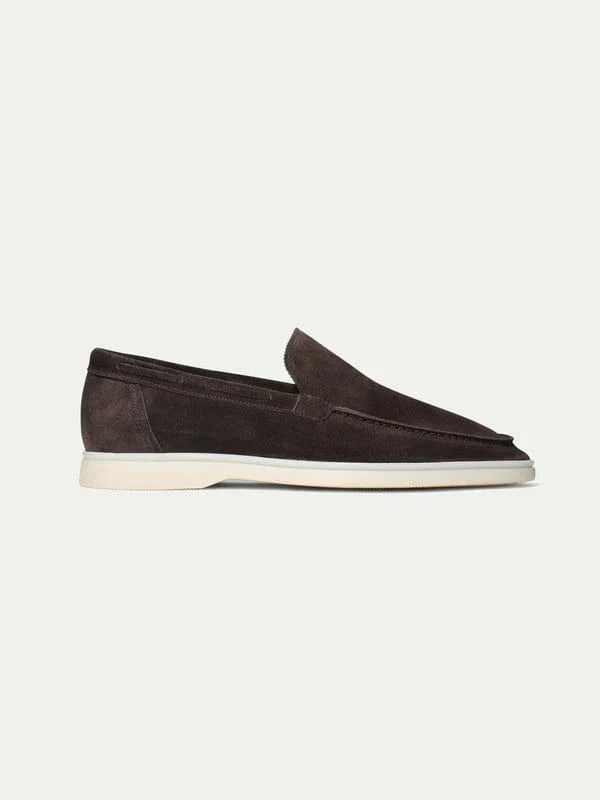 Luther - Dark brown Suede Loafers