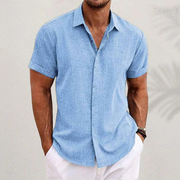 Musa - Casual Short Sleeve Linen Shirt