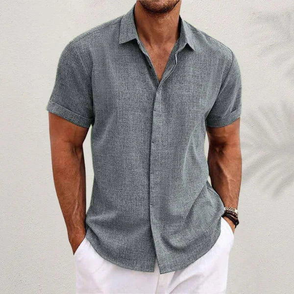 Musa - Casual Short Sleeve Linen Shirt