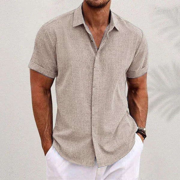 Musa - Casual Short Sleeve Linen Shirt