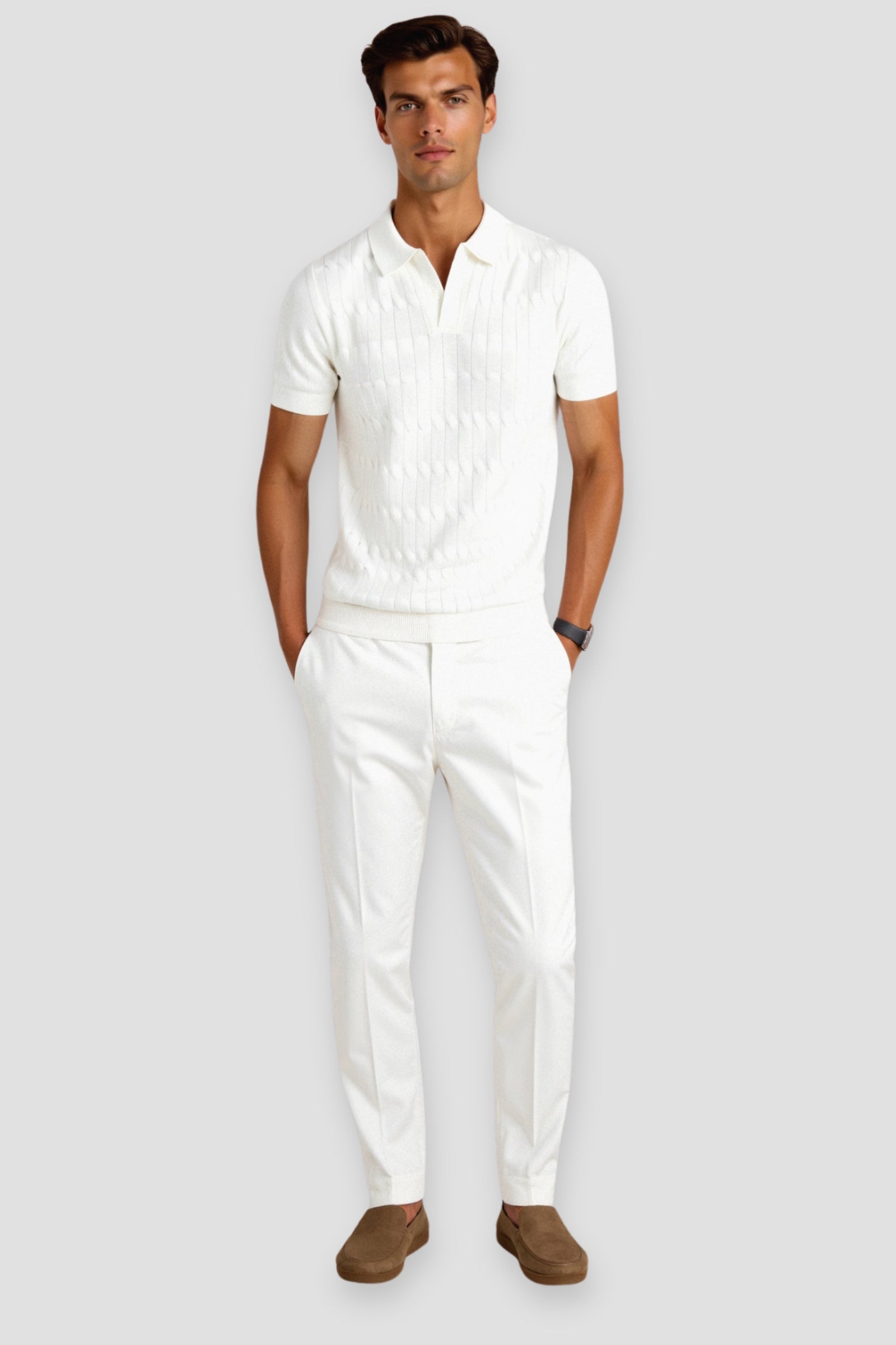 Old Money Knit Polo T-Shirt