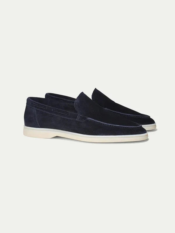 Homer - Navy Suede Loafers