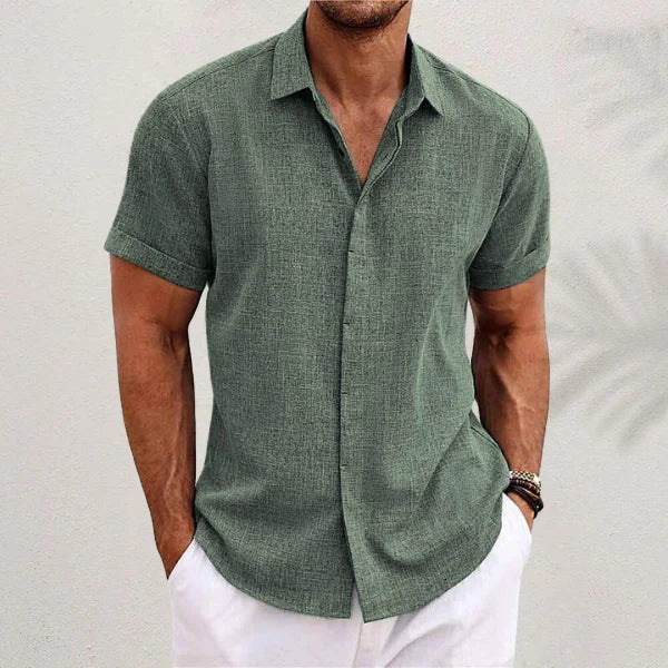 Musa - Casual Short Sleeve Linen Shirt