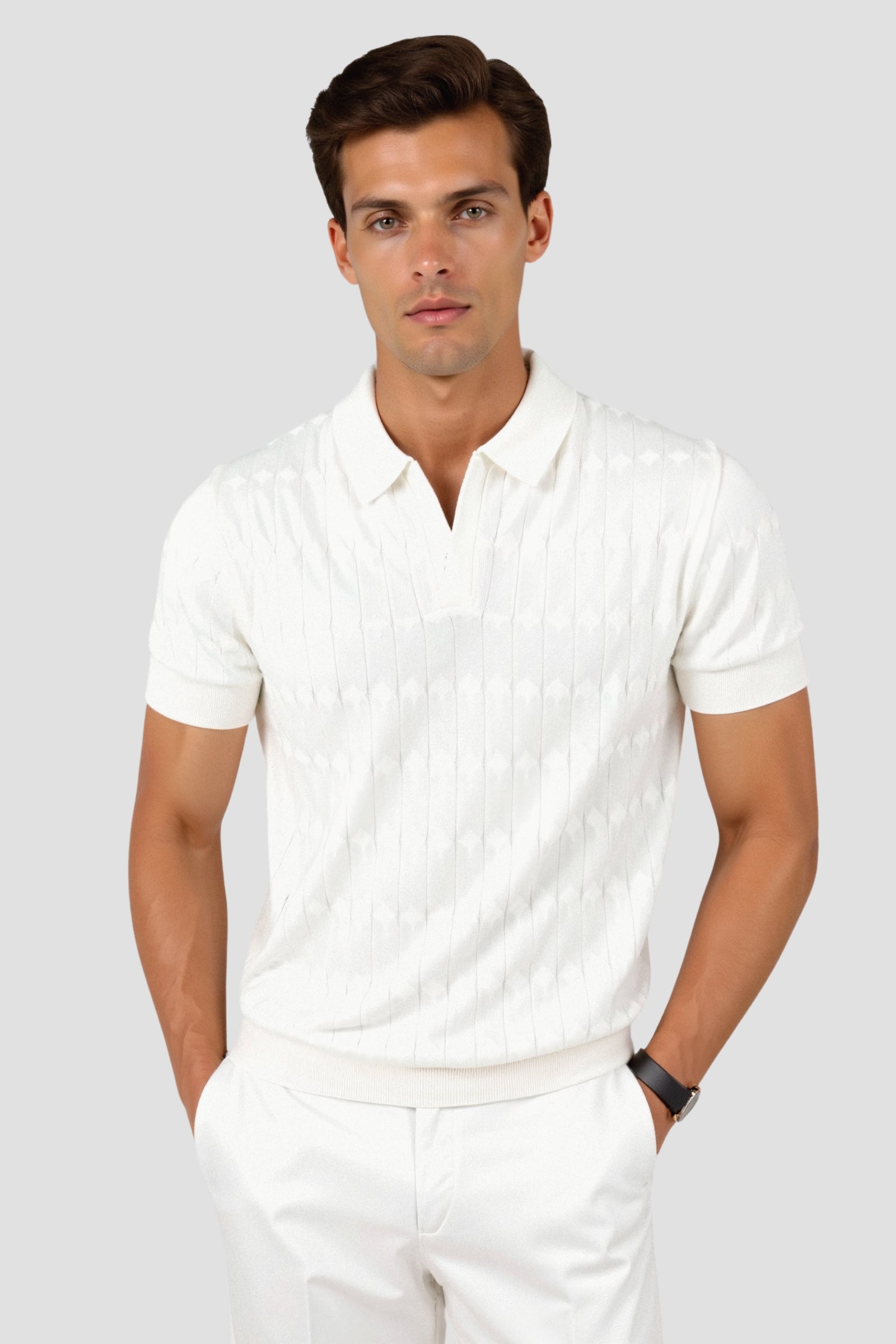 Old Money Knit Polo T-Shirt